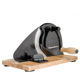 Zassenhaus Manual Bread Slicer, Hand Crank Home Bread Slicer, 11.75" x 8", Black