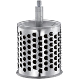 Zassenhaus Classic Drum Grater with Suction Base, 2 Grating Drums, Pestle, and Vegetable Cutter, Red