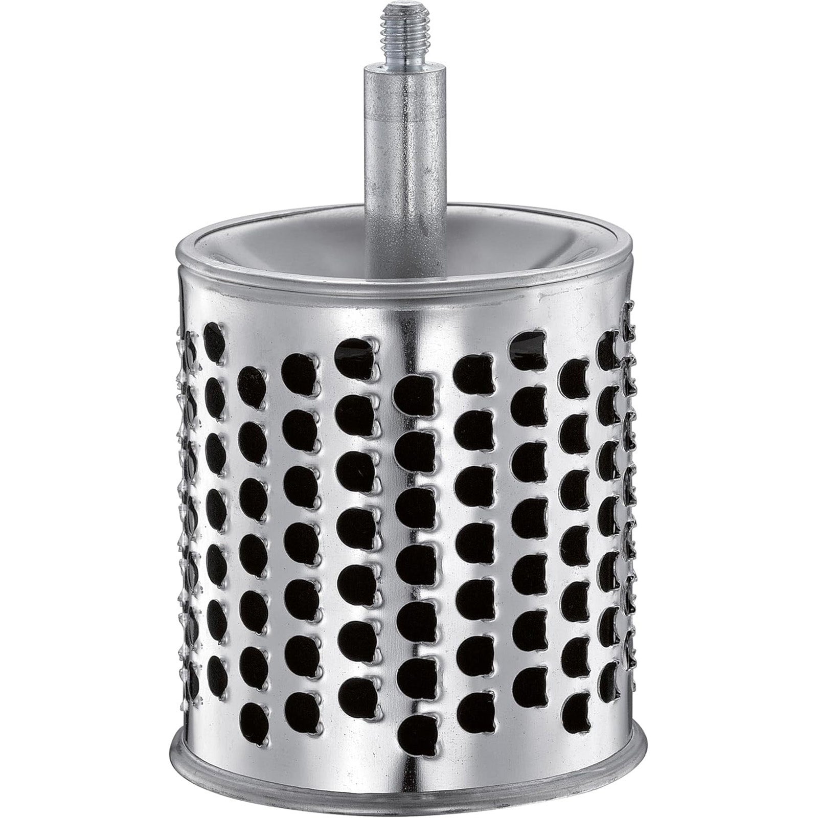 Zassenhaus Classic Drum Grater with Suction Base, 2 Grating Drums, Pestle, and Vegetable Cutter, Red
