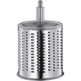 Zassenhaus Classic Drum Grater with Suction Base, 2 Grating Drums, Pestle, and Vegetable Cutter, Cream