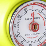 Zassenhaus Magnetic Retro 60 Minute Kitchen Timer, 2.75-Inch, Kiwi