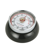 Zassenhaus Magnetic Retro 60 Minute Kitchen Timer, 2.75-Inch, Black