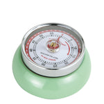 Zassenhaus Magnetic Retro 60 Minute Kitchen Timer, 2.75-Inch, Mint Green