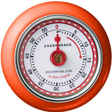 Zassenhaus Magnetic Retro 60 Minute Kitchen Timer, 2.75-Inch, Orange