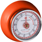 Zassenhaus Magnetic Retro 60 Minute Kitchen Timer, 2.75-Inch, Orange