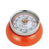 Zassenhaus Magnetic Retro 60 Minute Kitchen Timer, 2.75-Inch, Orange