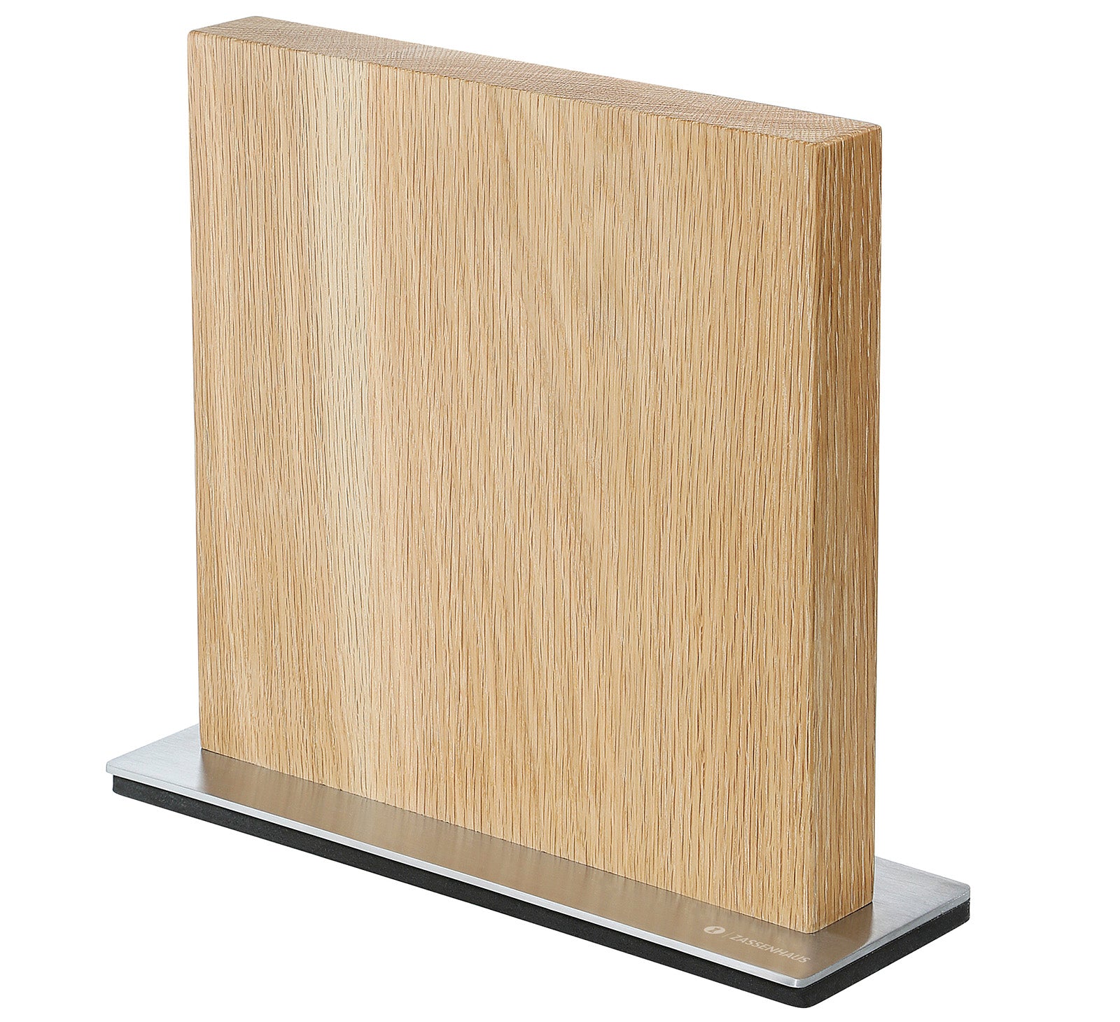 Zassenhaus Magnetic Wood Knife Block for Counter, Oak