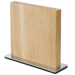 Zassenhaus Magnetic Wood Knife Block for Counter, Oak