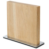 Zassenhaus Magnetic Wood Knife Block for Counter, Oak