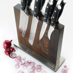 Zassenhaus Magnetic Wood Knife Block for Counter, Ash