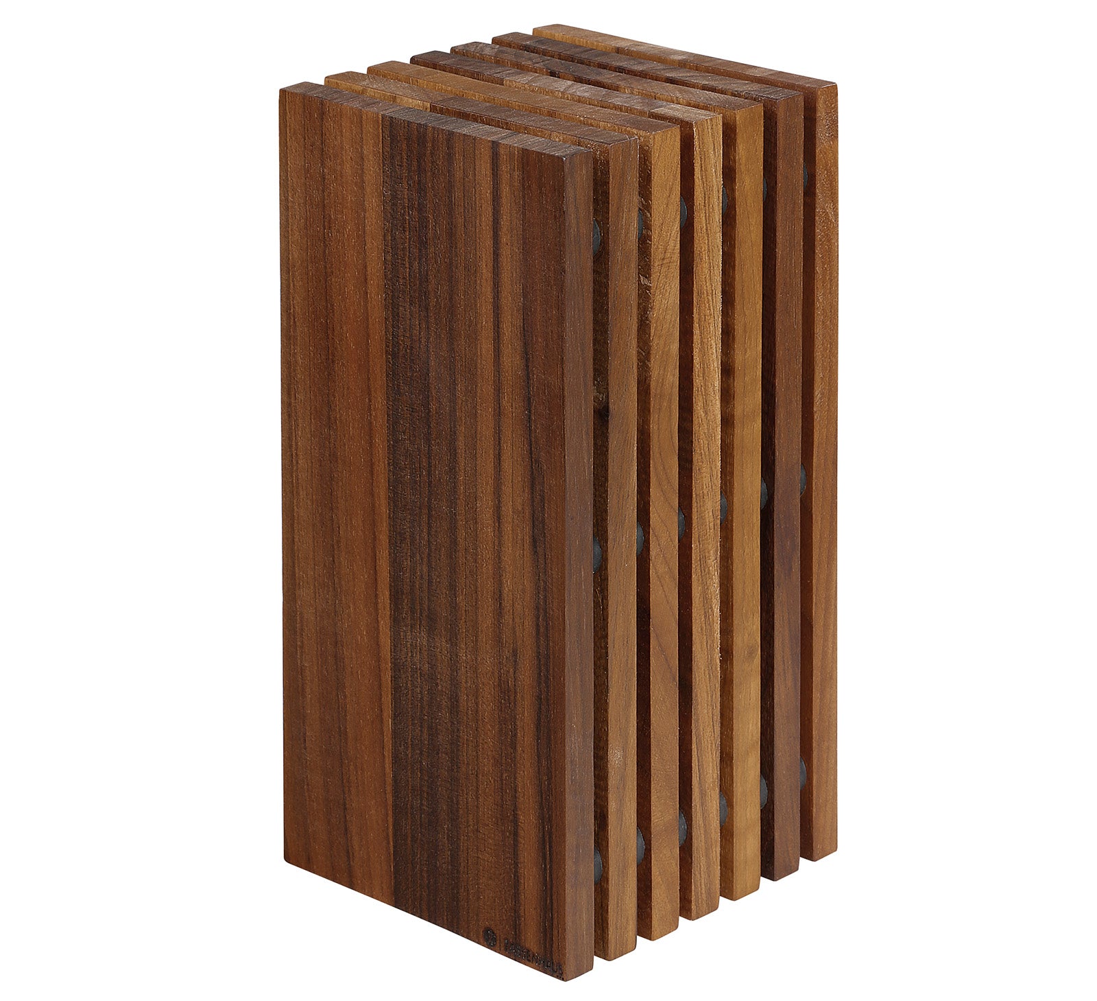 Zassenhaus Slotted Wood Knife Block, Holds 12 Knives, Walnut