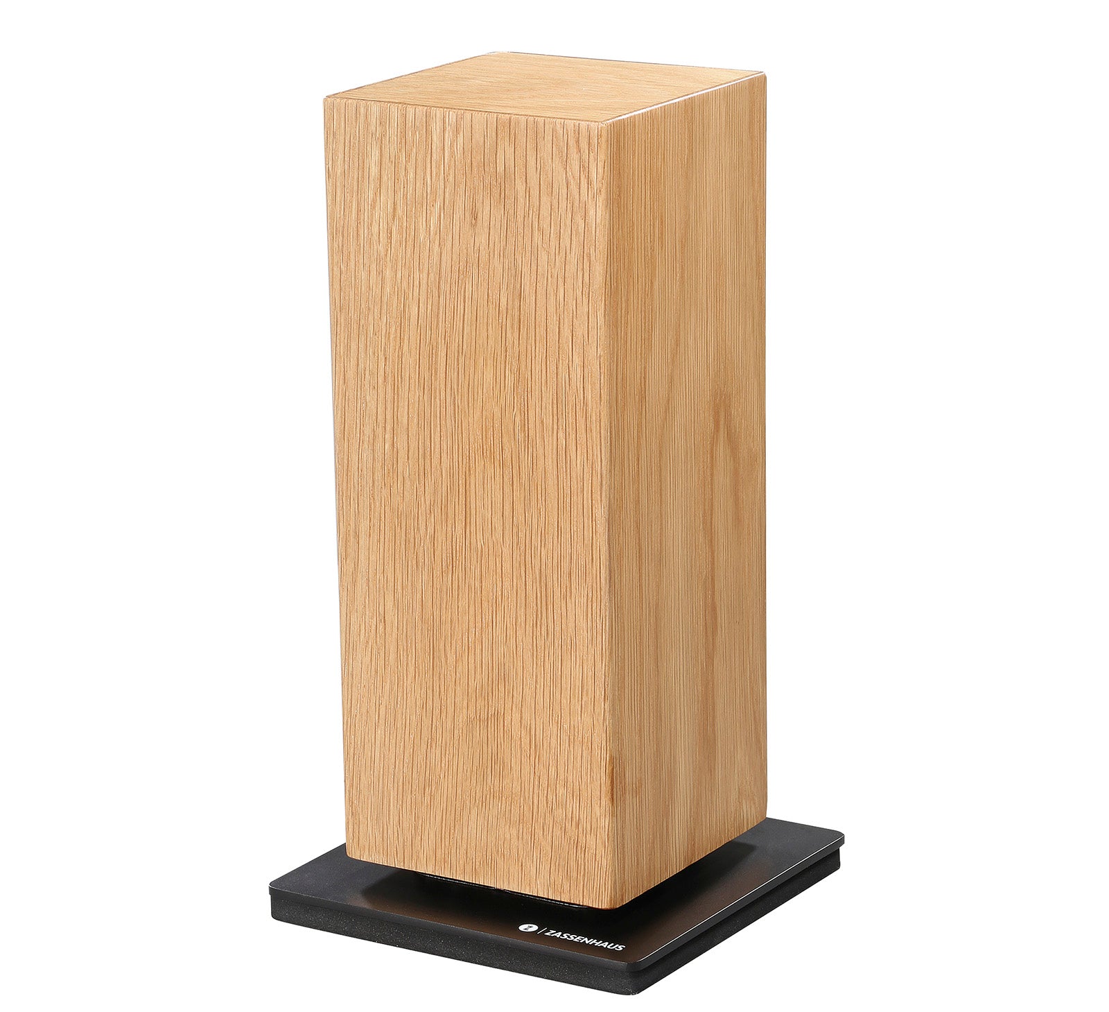Zassenhaus Magnetic Spinning Wood Knife Block for Counter, Oak
