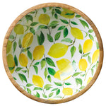 Zassenhaus Mango Wood Lacquered Medium Serving Bowl, 11.75" x 4.5", Lemon