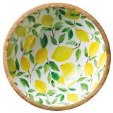 Zassenhaus Mango Wood Lacquered Medium Serving Bowl, 11.75" x 4.5", Lemon