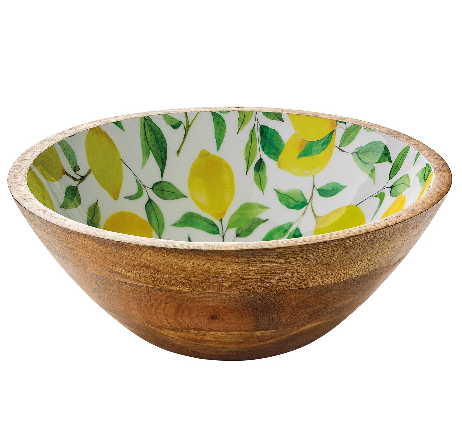 Zassenhaus Mango Wood Lacquered Medium Serving Bowl, 11.75" x 4.5"