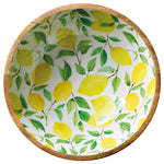 Zassenhaus Mango Wood Lacquered Large Serving Bowl, 13.75" x 4.7", Lemon