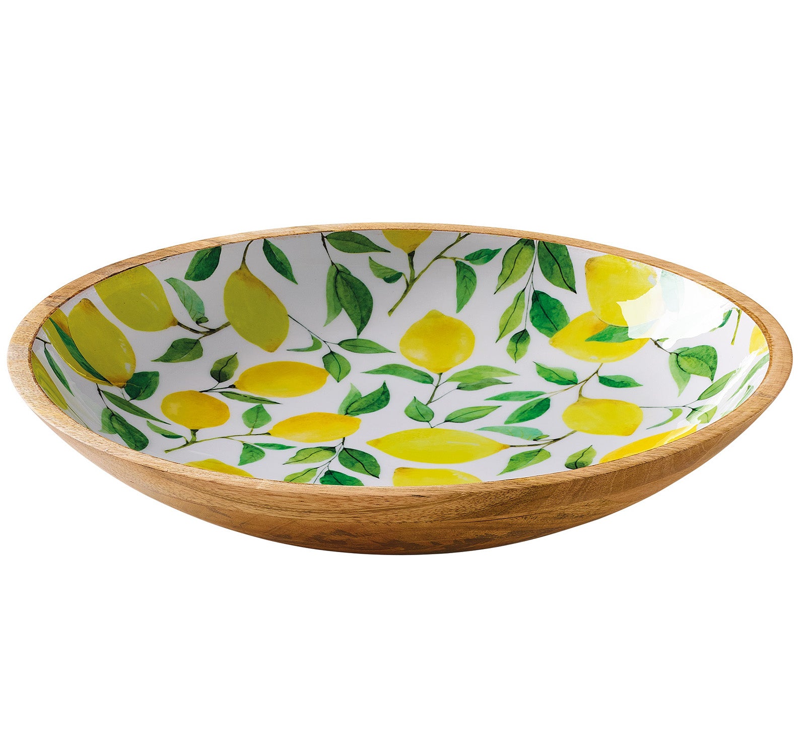 Zassenhaus Mango Wood Lacquered Serving Dish, 13.75" x 2.4"