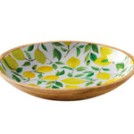 Zassenhaus Mango Wood Lacquered Serving Dish, 13.75" x 2.4", Lemon