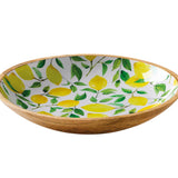 Zassenhaus Mango Wood Lacquered Serving Dish, 13.75" x 2.4", Lemon