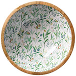 Zassenhaus Mango Wood Lacquered Medium Serving Bowl, 11.75" x 4.5", Olive