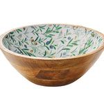 Zassenhaus Mango Wood Lacquered Medium Serving Bowl, 11.75" x 4.5", Olive