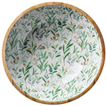 Zassenhaus Mango Wood Lacquered Large Serving Bowl, 13.75" x 4.7", Olive