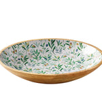 Zassenhaus Mango Wood Lacquered Serving Dish, 13.75" x 2.4", Olive