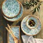 Zassenhaus Mango Wood Lacquered Serving Tray, 12" x 8" x 2", Olive