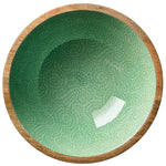 Zassenhaus Mango Wood Lacquered Medium Serving Bowl, 11.75" x 4.5", Green