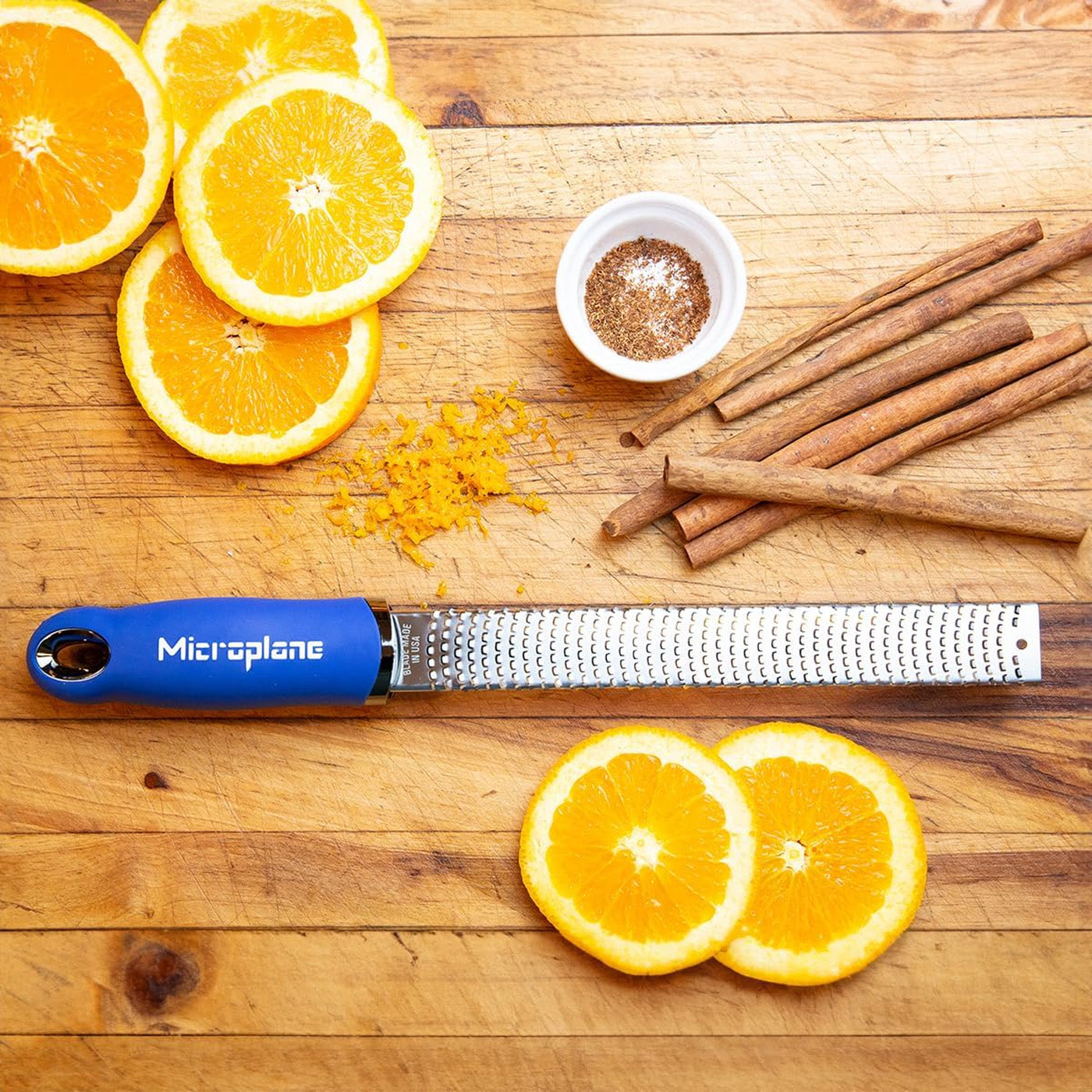 Microplane Premium Classic Fine Grater Zester, Classic Blue