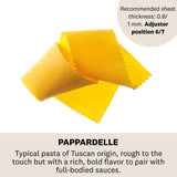 Marcato Pappardelle Attachment, Works with Atlas 150 Pasta Machine