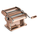 Marcato Atlas+ Pasta Machine with Cutter, Hand Crank, and Instructions, Made in Italy, Copper