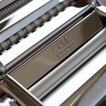 Marcato Atlas+ Pasta Machine with Cutter, Hand Crank, and Instructions, Made in Italy, Silver