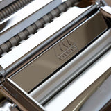 Marcato Atlas+ Pasta Machine with Cutter, Hand Crank, and Instructions, Made in Italy, Silver