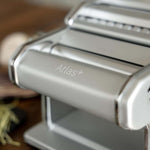 Marcato Atlas+ Pasta Machine with Cutter, Hand Crank, and Instructions, Made in Italy, Ice