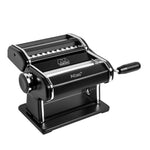Marcato Atlas+ Pasta Machine with Cutter, Hand Crank, and Instructions, Made in Italy, Black