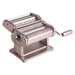 Marcato Atlas+ Pasta Machine with Cutter, Hand Crank, and Instructions, Made in Italy, Powder Pink