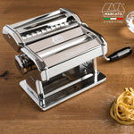 Marcato Atlas 150 Pasta Machine with Cutter and Hand Crank, Made in Italy