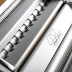 Marcato Atlas 150 Pasta Machine with Cutter, Hand Crank, and Instructions, Made in Italy, Ice