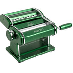 Marcato Atlas 150 Pasta Machine with Cutter, Hand Crank, and Instructions, Made in Italy, Green