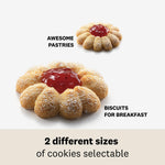 Marcato Atlas Premium Biscuit Maker Press, Includes 20 Cookie Disc Shapes, Silver