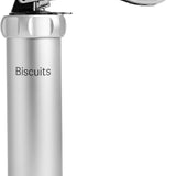 Marcato Atlas Premium Biscuit Maker Press, Includes 20 Cookie Disc Shapes, Silver