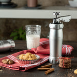 Marcato Design Series Biscuit Maker Press, Includes 20 Cookie Disc Shapes, Silver