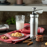 Marcato Design Series Biscuit Maker Press, Includes 20 Cookie Disc Shapes, Silver