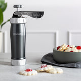 Marcato Design Series Biscuit Maker Press, Includes 20 Cookie Disc Shapes, Grey