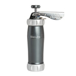 Marcato Design Series Biscuit Maker Press, Includes 20 Cookie Disc Shapes, Grey