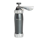 Marcato Design Series Biscuit Maker Press, Includes 20 Cookie Disc Shapes, Grey