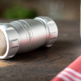 Marcato Design Line Dispenser Shaker for Flour, Powdered Sugar, and More, Silver