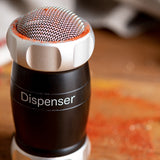 Marcato Design Line Dispenser Shaker for Flour, Powdered Sugar, and More, Black