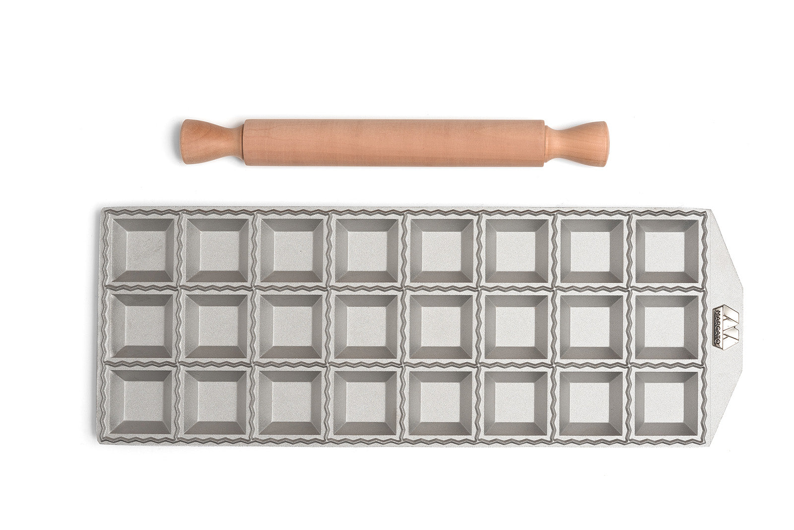 Ravioli Mold by Marcato, Made in Italy, Makes 24 Square Raviolis, 1-Inch